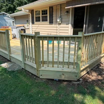 Completed deck project built by ALX