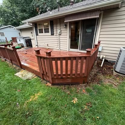 Deck project before ALX rebuilding work
